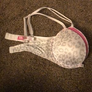 Pink VS leopard print bra
